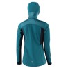 женсская лыжная куртка с капюшоном Löffler Hybridjacket Grace PL60 голубой коралл